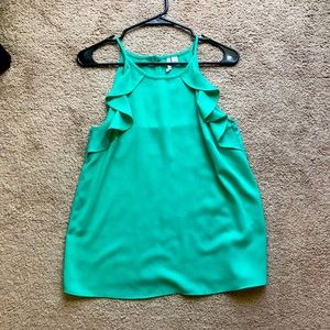 Ruffle green top
